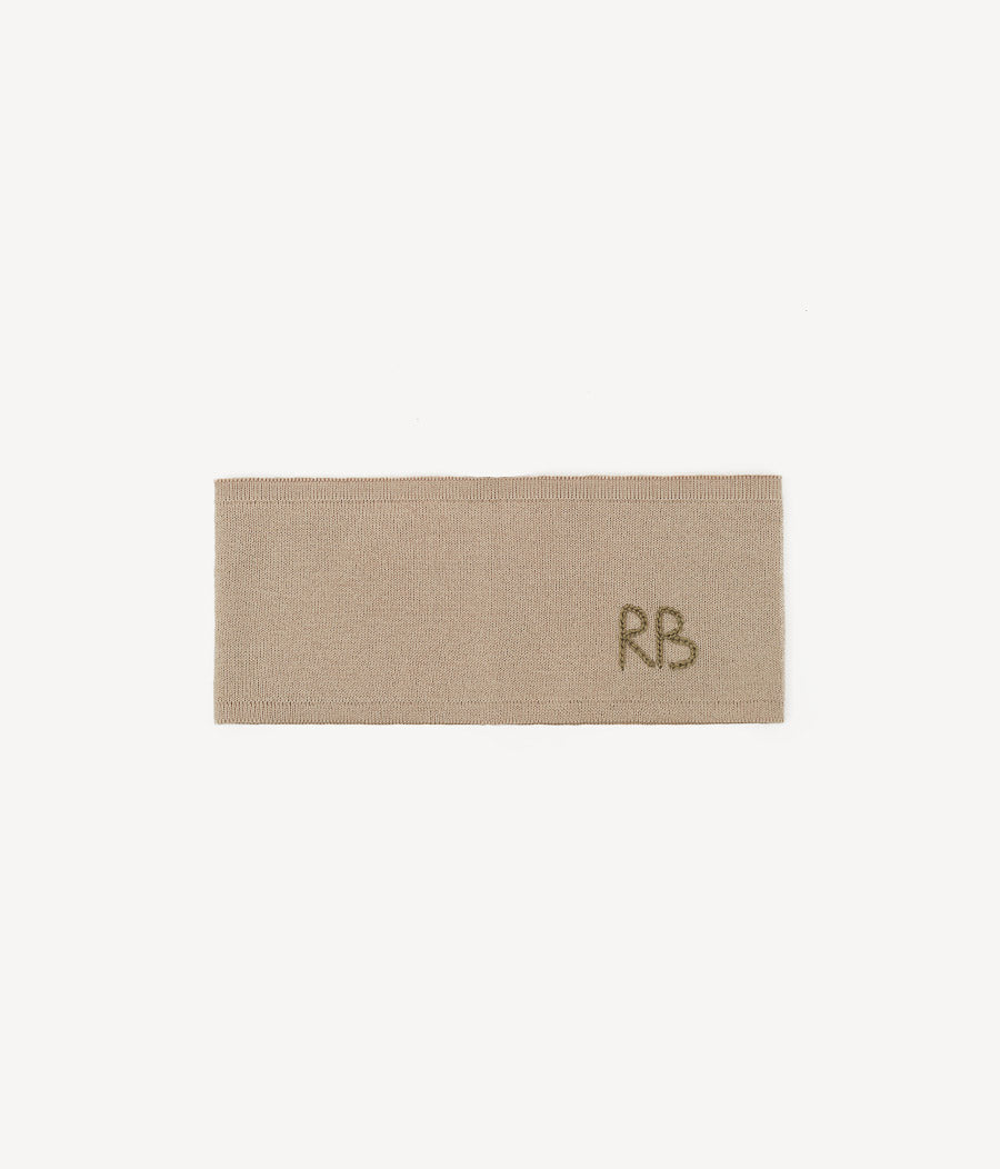 Monogram-embellished Cotton Headband