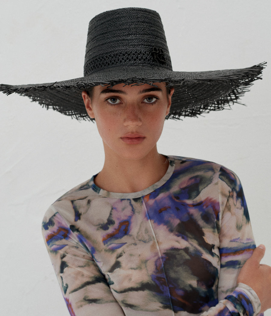 Products, Monogram-embellished Hat HT033-PSTR-BHR-SRB Ruslan Baginskiy