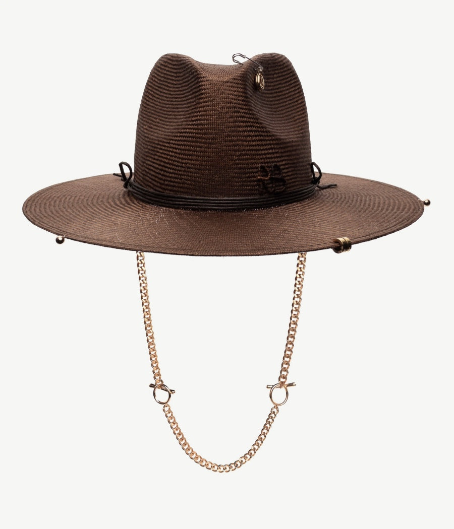 Photo, Fedora Hat, Chain Strap Fedora Hat