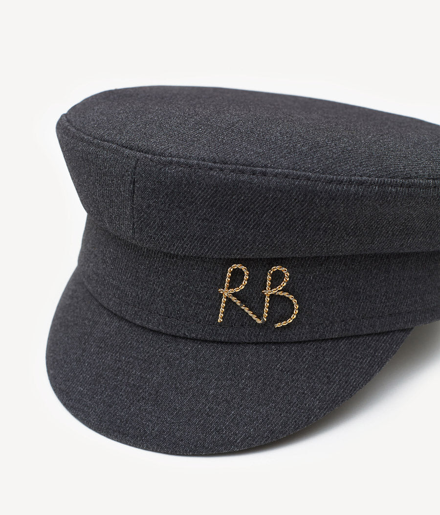 Photo, Baker Boy Cap, Logo-plaque Cotton-Blend Baker Boy Cap