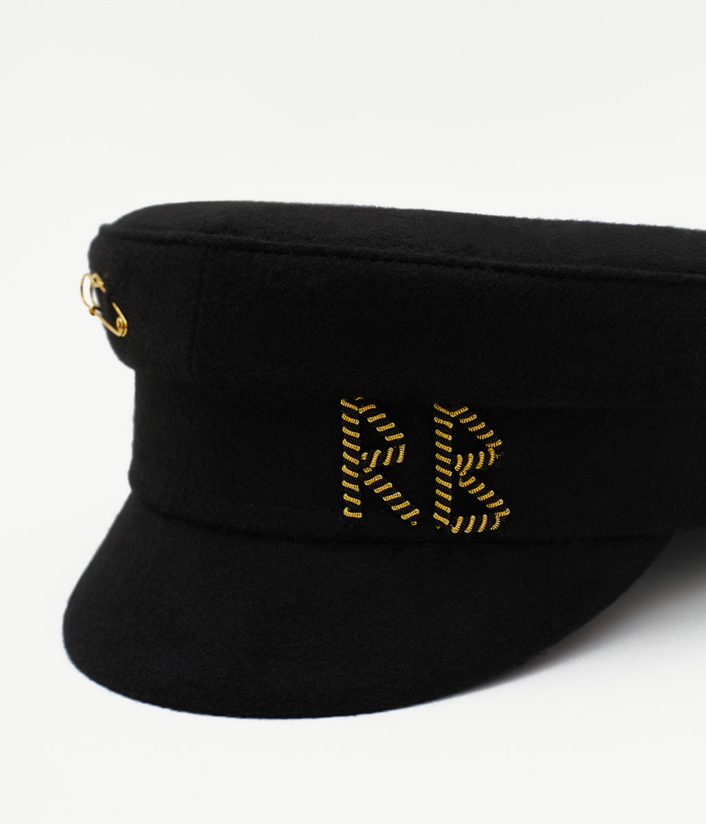 【関税&送料込】RUSLAN BAGINSKIY Hats Black Logo Embellished Cowboy Hat • Ruslan Baginskiy Hats