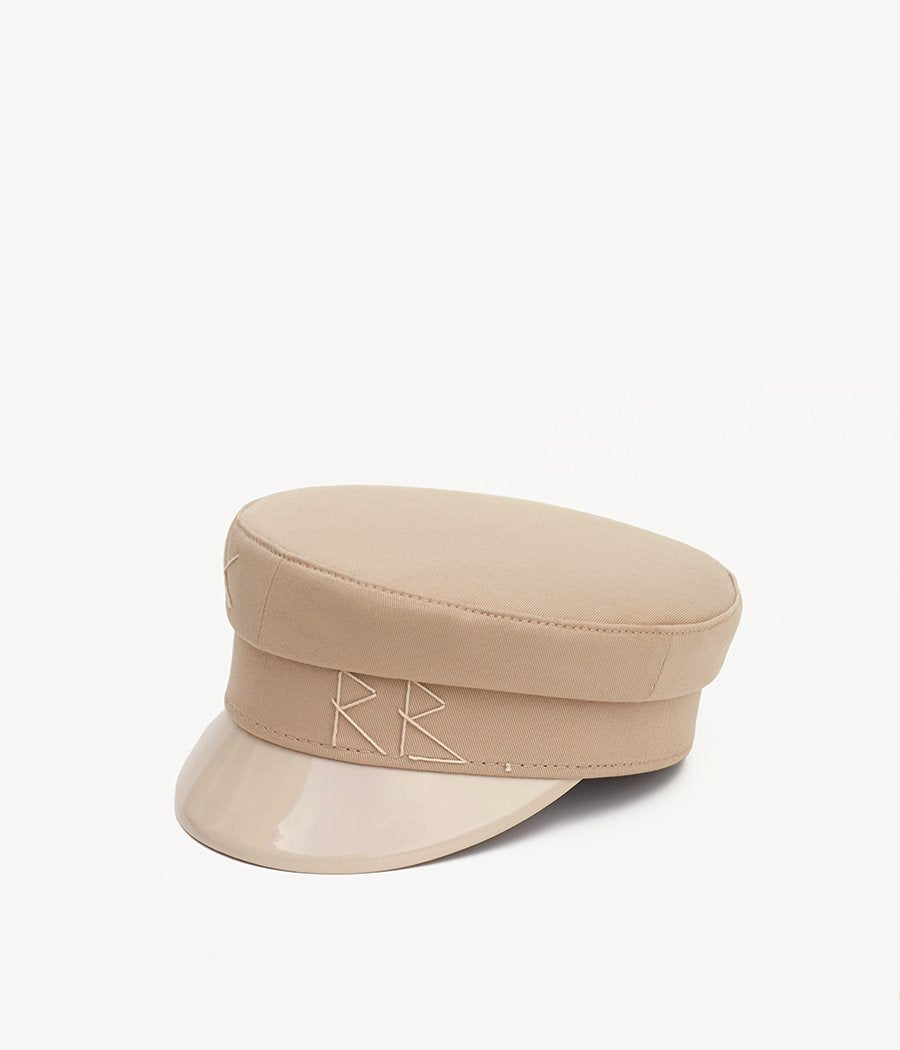 Beige Cotton Baker boy cap KPC036-C2-XXS Ruslan Baginskiy