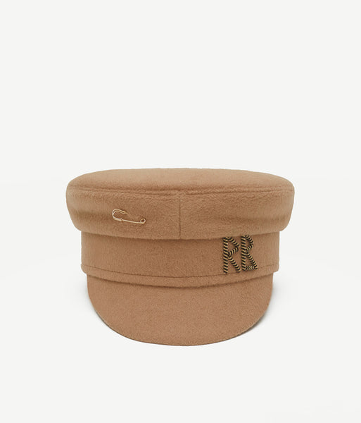 RUSLANBAGINSKIY 帽子キャスケット Monogram-embellished Baker Boy Cap • Ruslan Baginskiy Hats
