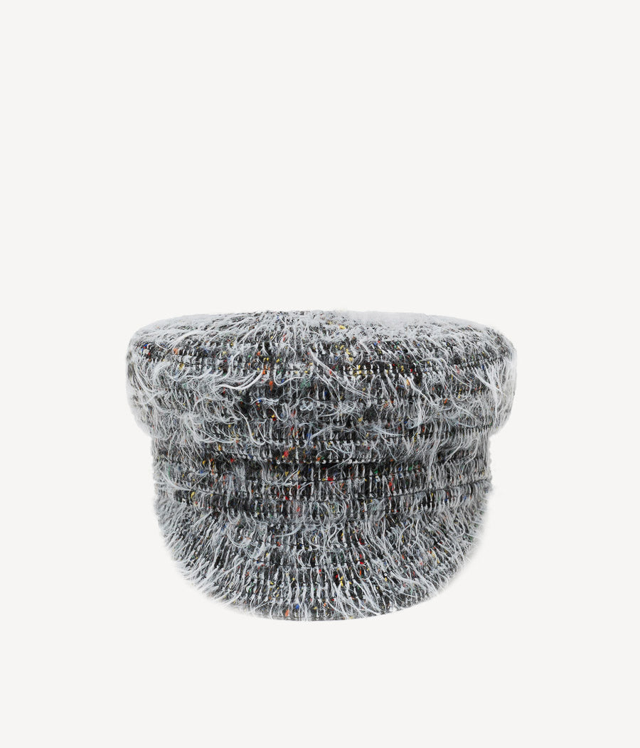 Shaggy Cotton-blend Baker Boy Cap