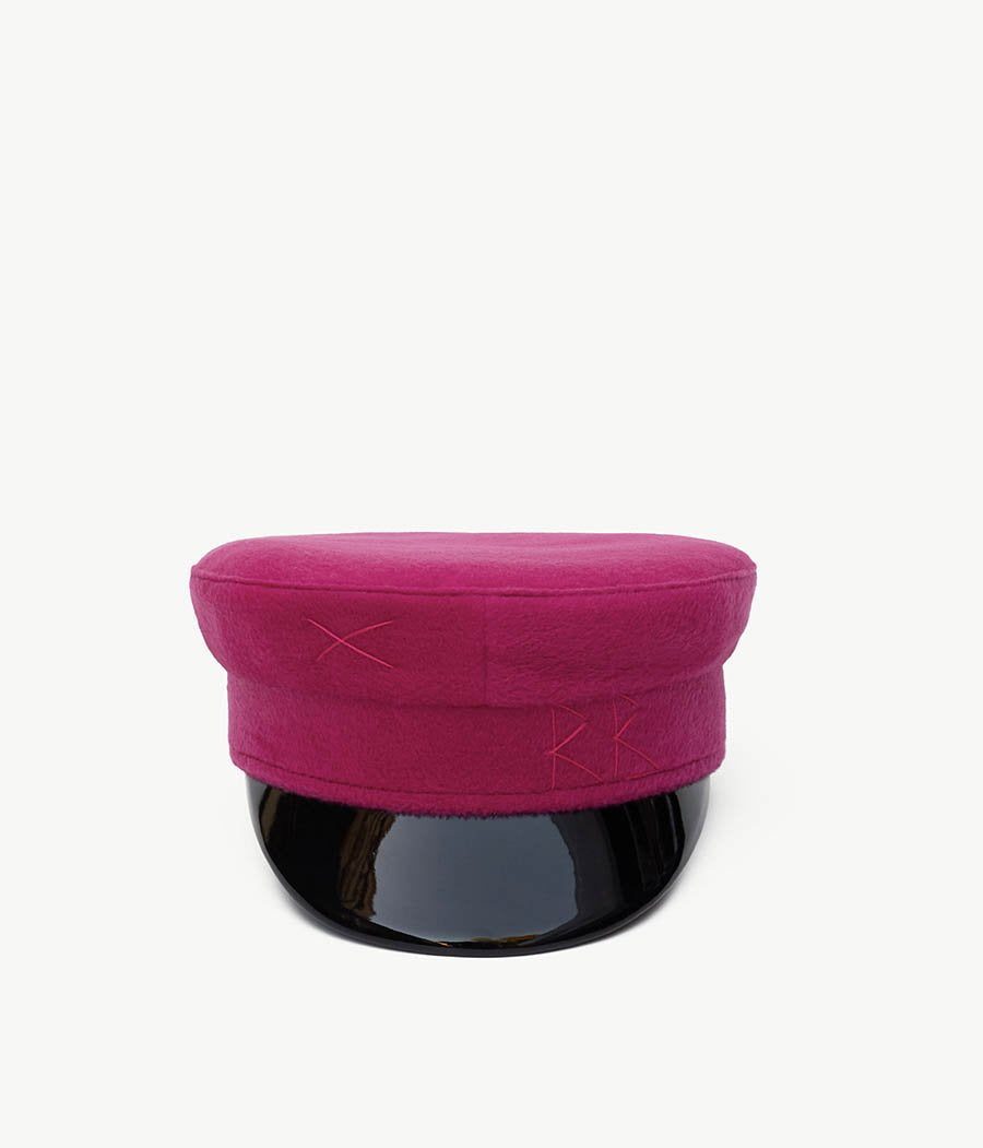 Pink Wool Baker Boy Cap (4669818077232)