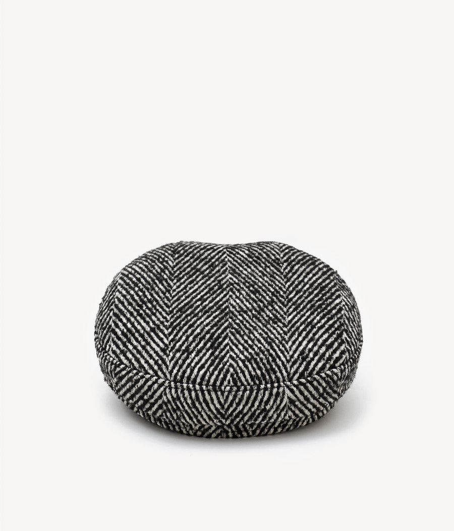 Herringbone Wool-blend Cap